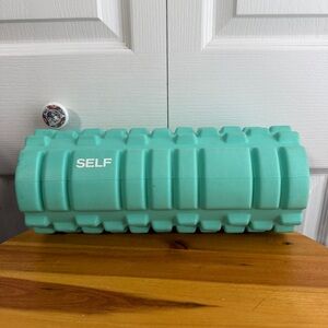 Self blue green high density foam exercise roller
